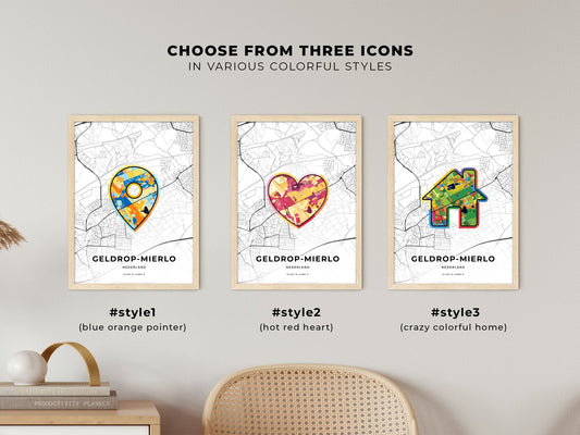 Geldrop-Mierlo Netherlands maps with colorful icons