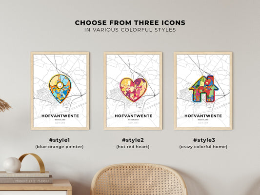 Hof Van Twente Netherlands maps with colorful icons