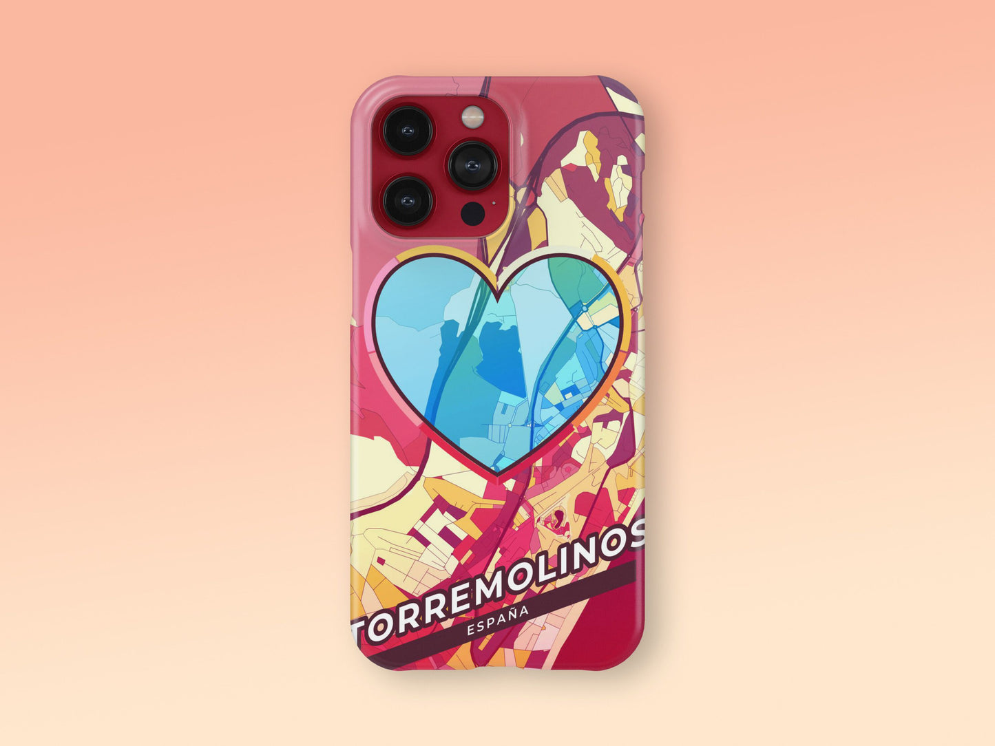 Torremolinos Spain slim phone case with colorful icon. Birthday, wedding or housewarming gift. Couple match cases. 2