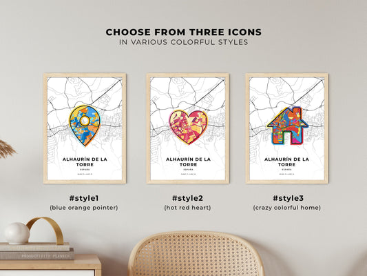 Alhaurín De La Torre Spain maps with colorful icons