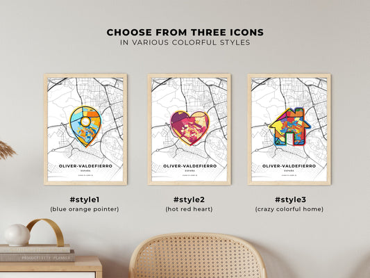 Oliver-Valdefierro Spain maps with colorful icons