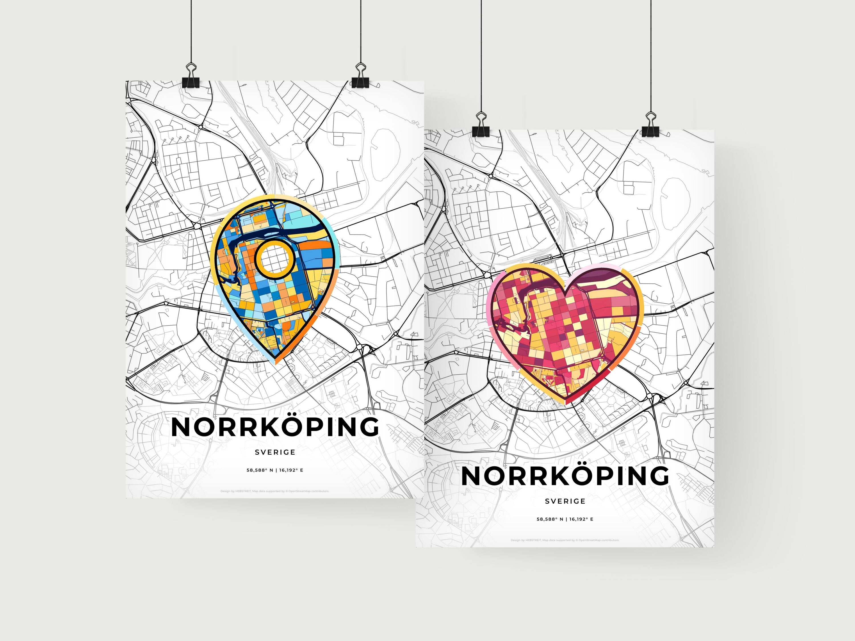NORRK PING SWEDEN Minimal Art Map With A Colorful Icon Creative City norrk-ping-sweden-minimal-art-map-with-a-colorful-icon-creative-city