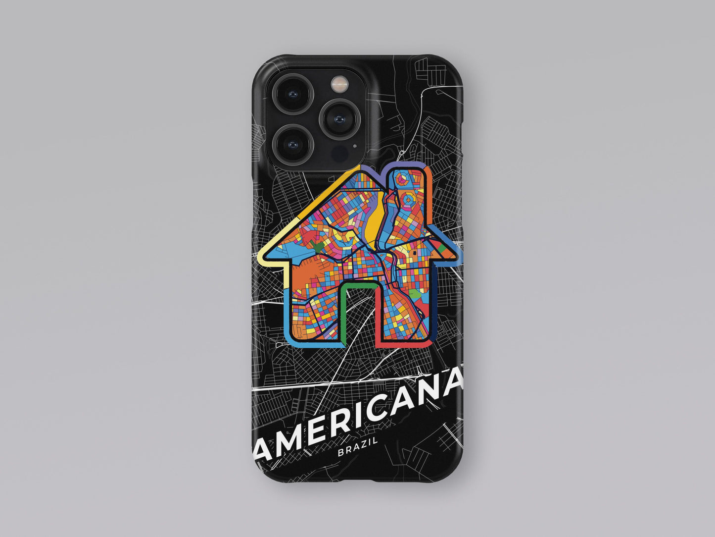 Americana Brazil slim phone case with colorful icon. Birthday, wedding or housewarming gift. Couple match cases. 3