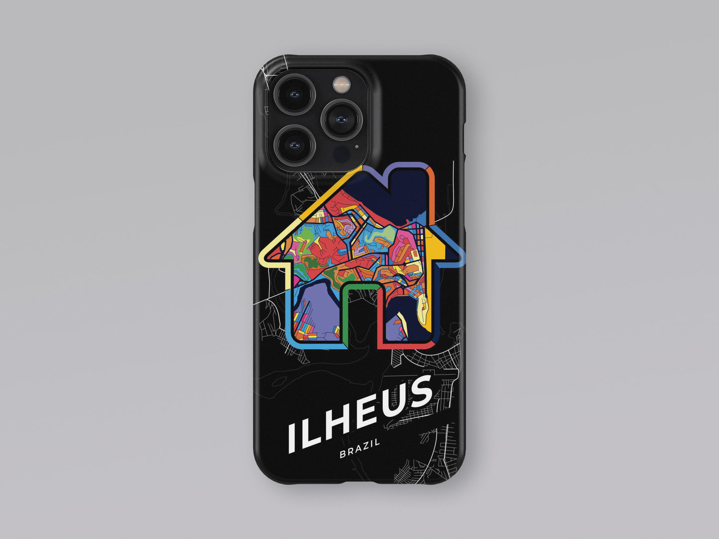 Ilheus Brazil slim phone case with colorful icon. Birthday, wedding or housewarming gift. Couple match cases. 3