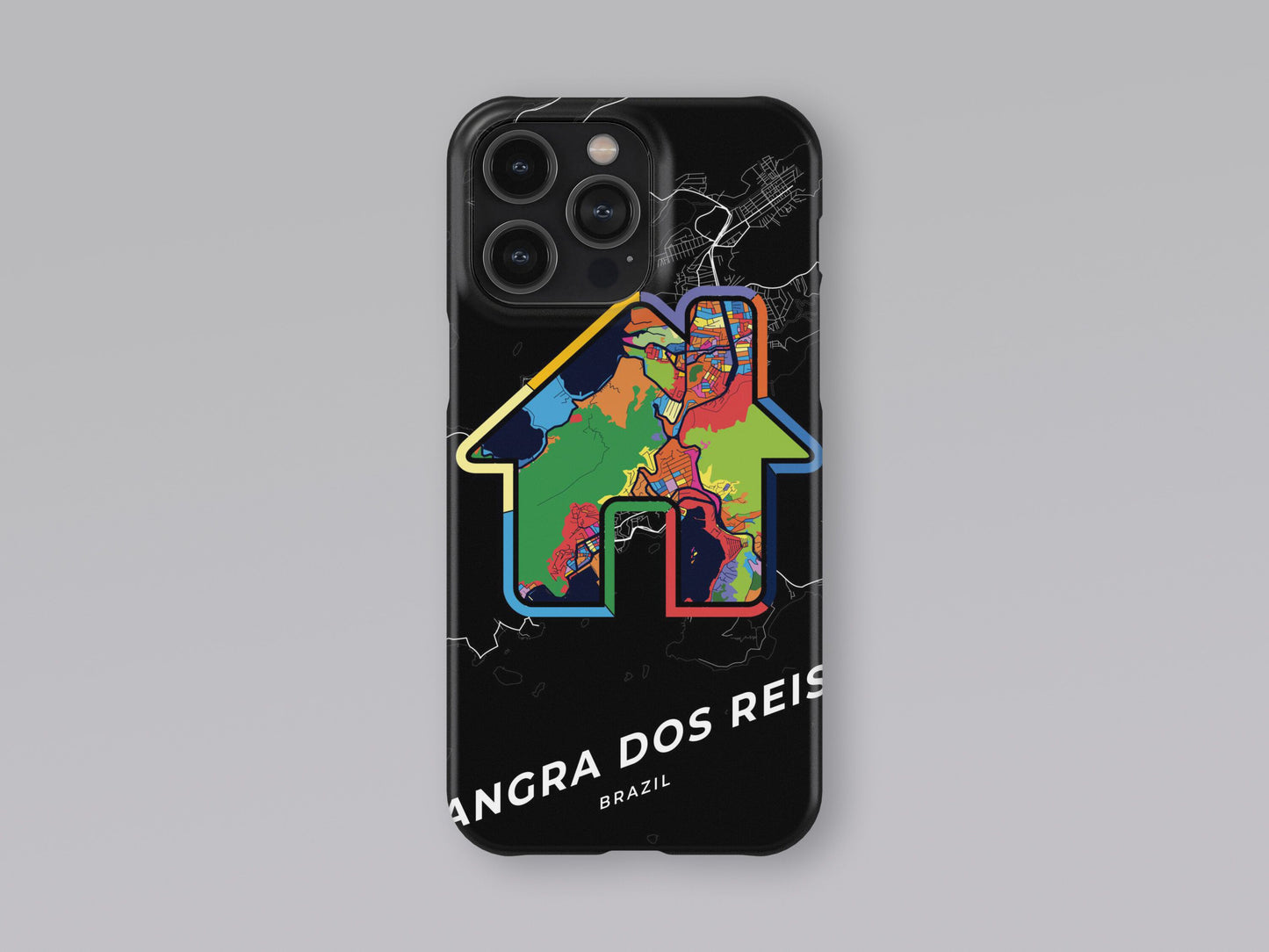 Angra Dos Reis Brazil slim phone case with colorful icon. Birthday, wedding or housewarming gift. Couple match cases. 3