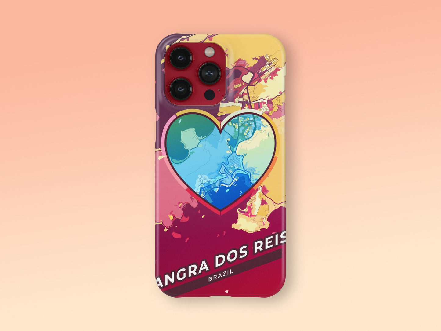 Angra Dos Reis Brazil slim phone case with colorful icon. Birthday, wedding or housewarming gift. Couple match cases. 2