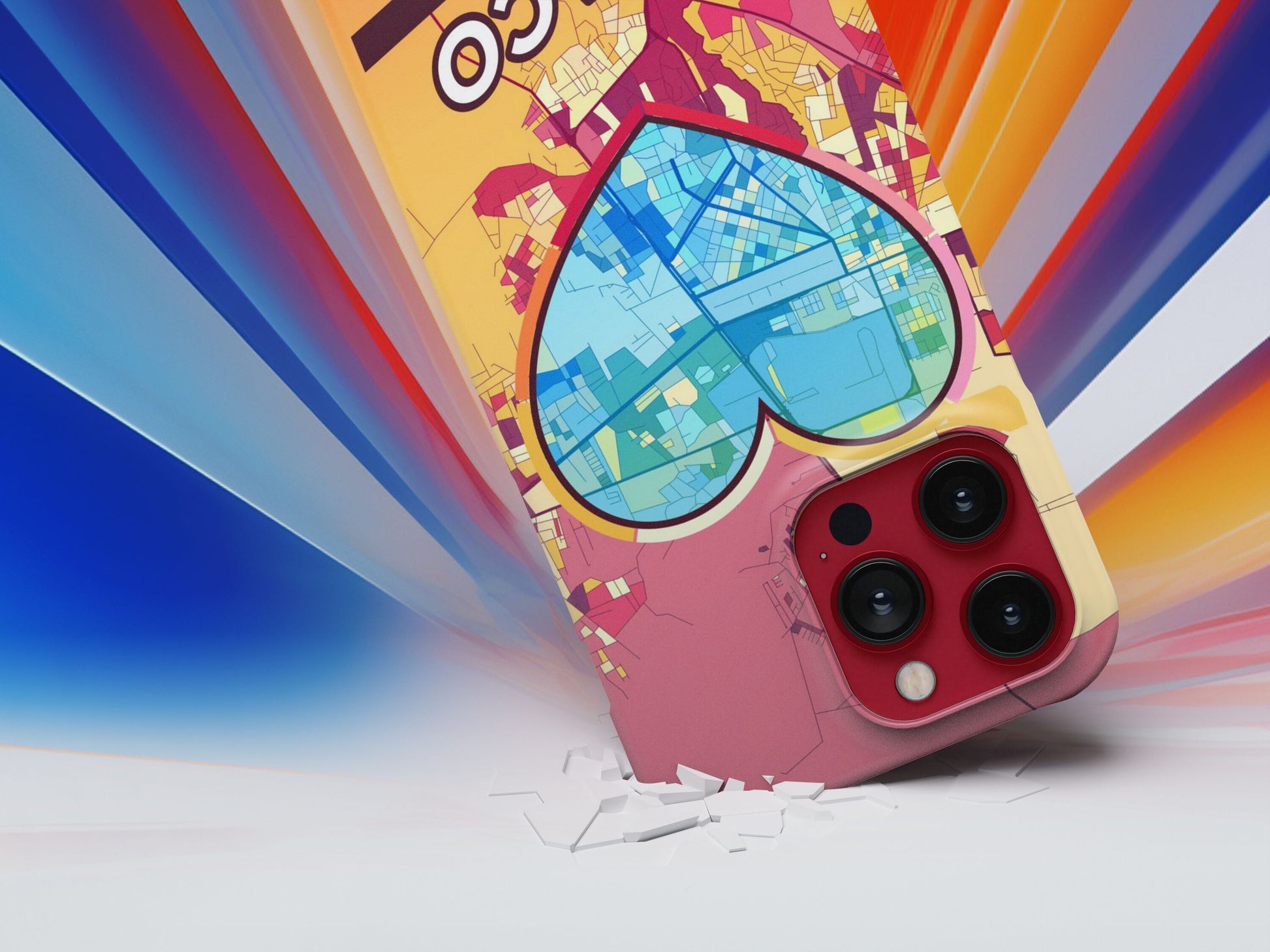 Anaco Venezuela slim phone case with colorful icon. Birthday, wedding or housewarming gift. Couple match cases.