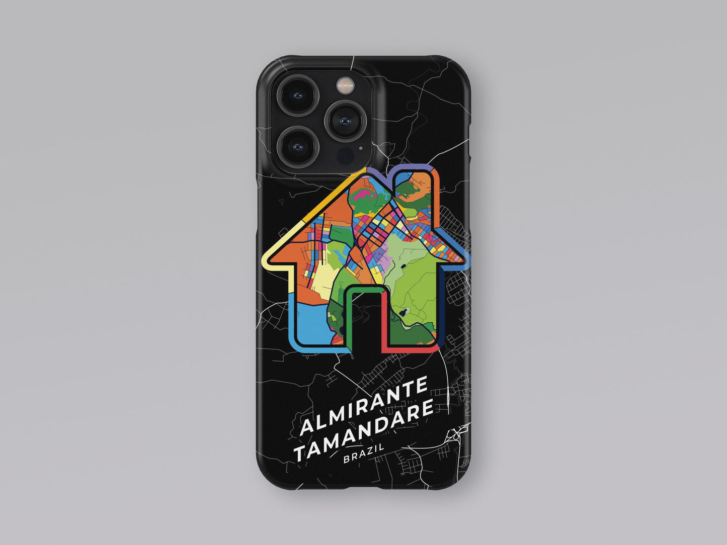 Almirante Tamandare Brazil slim phone case with colorful icon. Birthday, wedding or housewarming gift. Couple match cases. 3