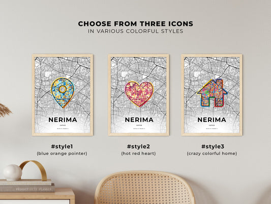 Nerima Japan maps with colorful icons