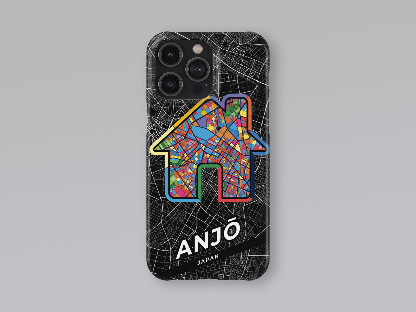 Anjō Japan slim phone case with colorful icon. Birthday, wedding or housewarming gift. Couple match cases. 3