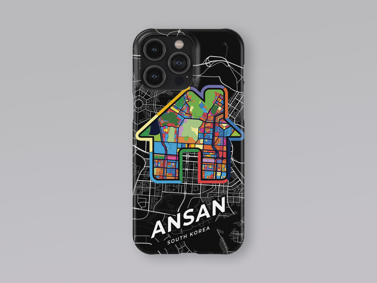 Ansan South Korea slim phone case with colorful icon. Birthday, wedding or housewarming gift. Couple match cases. 3