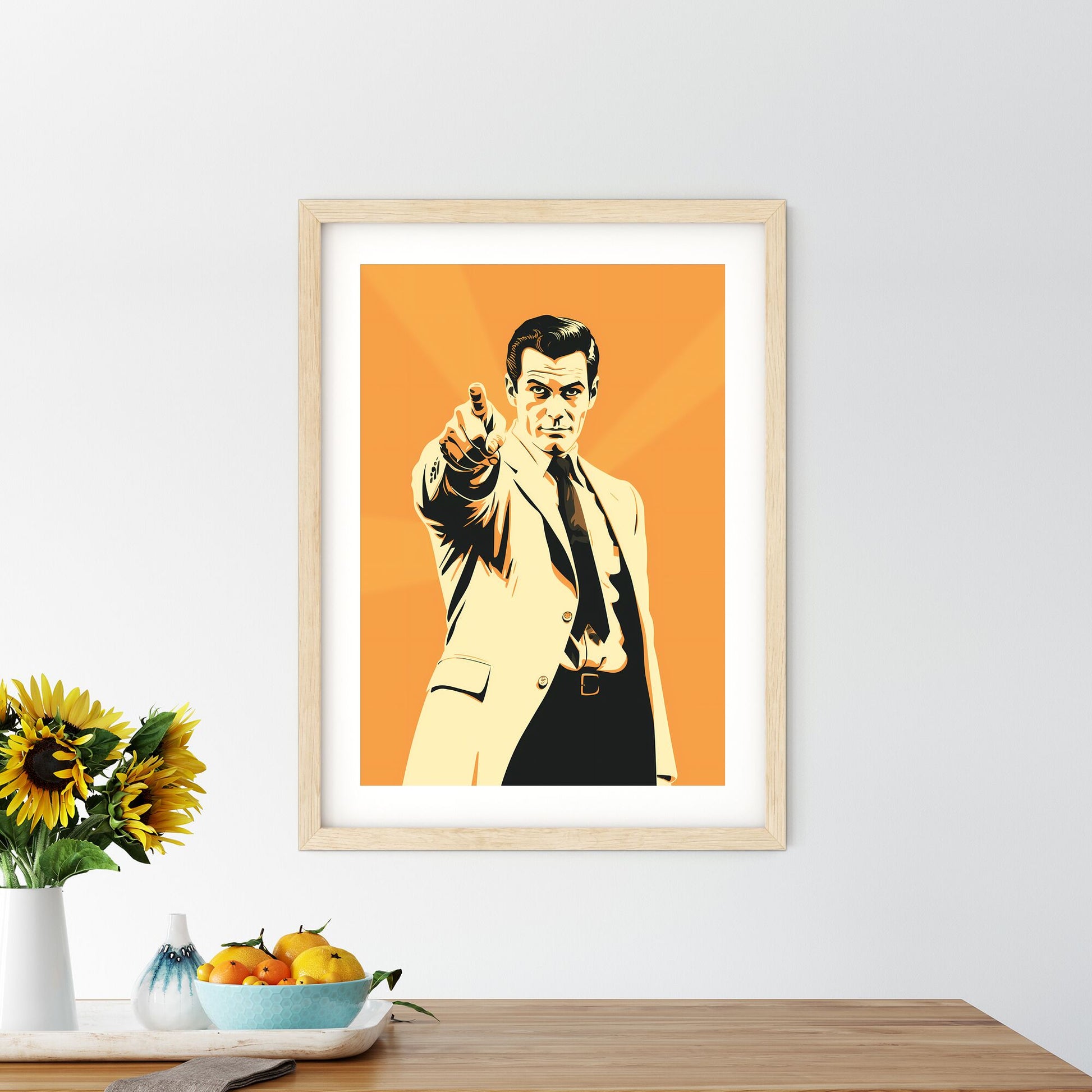 Man Pointing At The Camera Art Print Default Title
