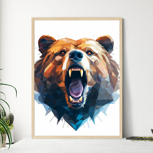 Bear With Its Mouth Open Art Print Default Title