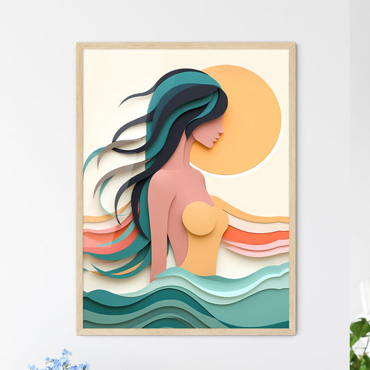 Woman In A Swimsuit Art Print Default Title