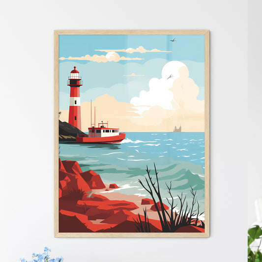 Lighthouse On The Water Art Print Default Title