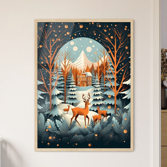 Deer In The Woods Art Print Default Title