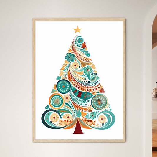 Colorful Tree With Swirls And Flowers Art Print Default Title