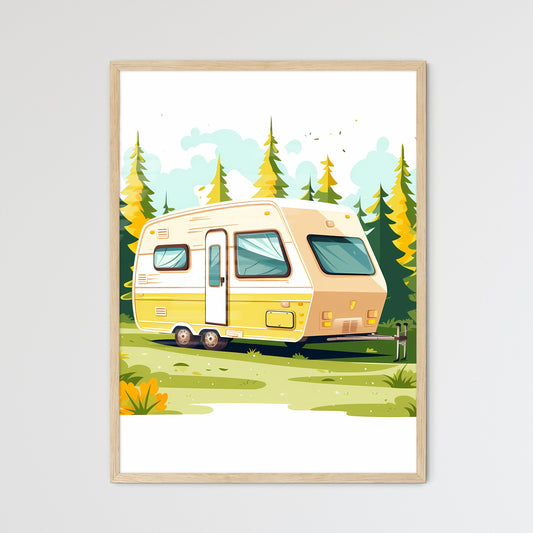 Trailer In A Forest Art Print Default Title