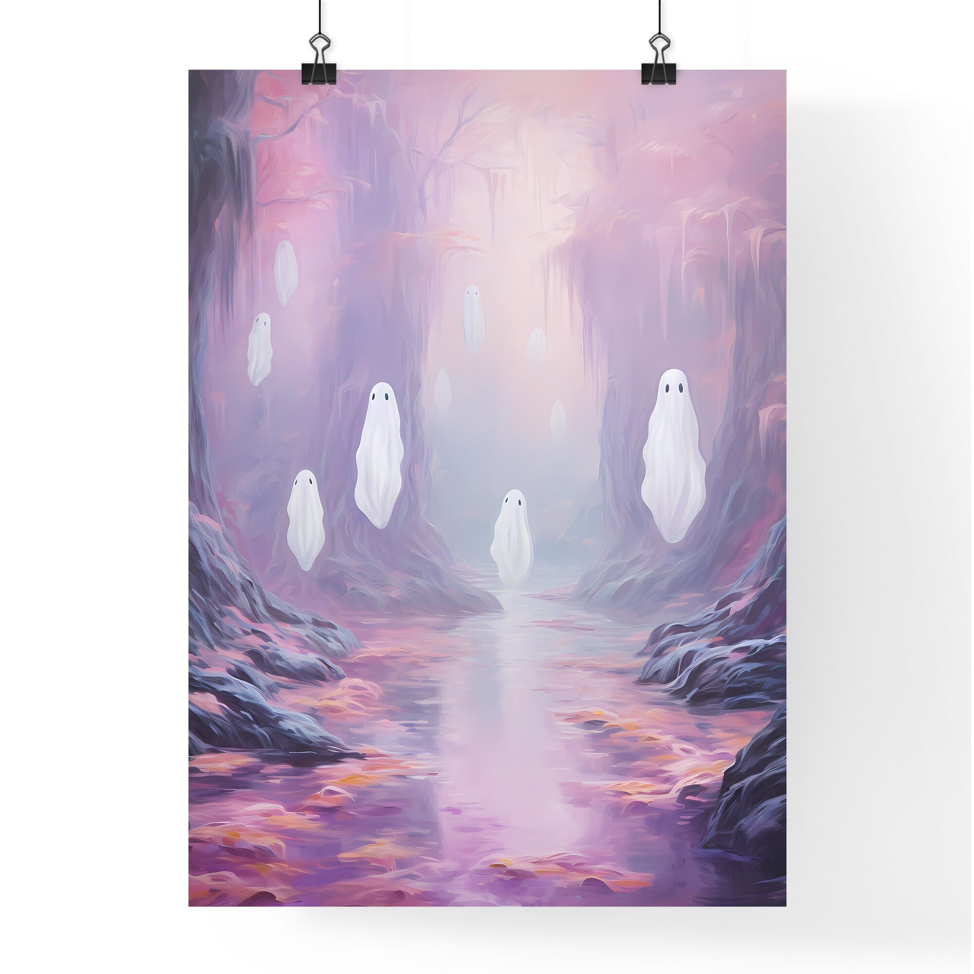 Group Of Ghosts In A Cave Art Print Default Title