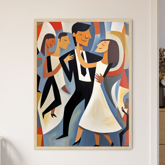 Painting Of A Man And Woman Dancing Art Print Default Title