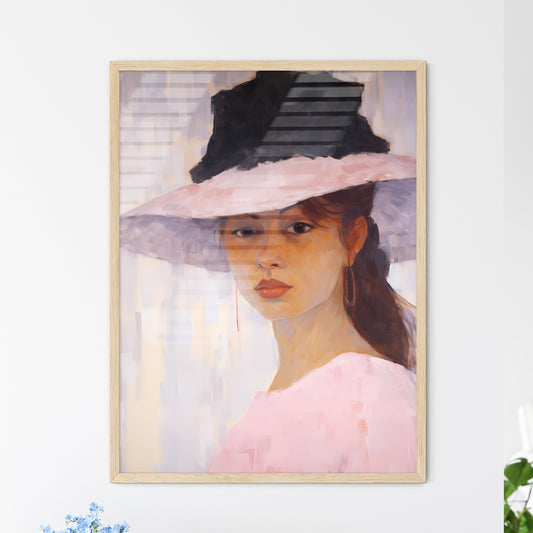 Painting Of A Woman Wearing A Hat Art Print Default Title
