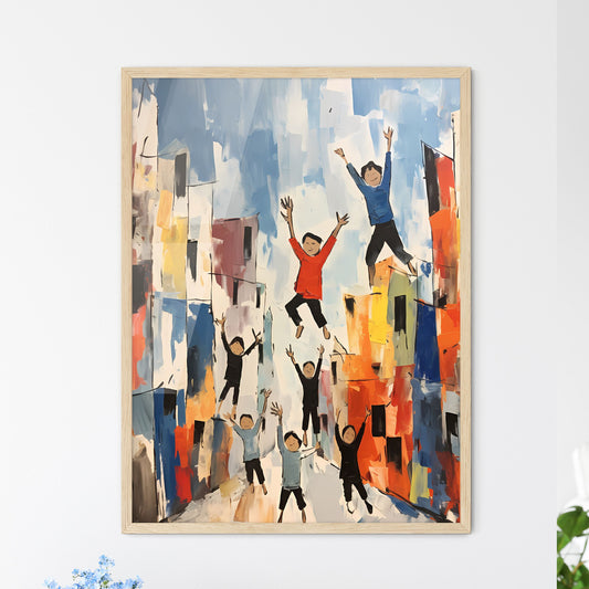 Painting Of People Jumping In The Air Art Print Default Title