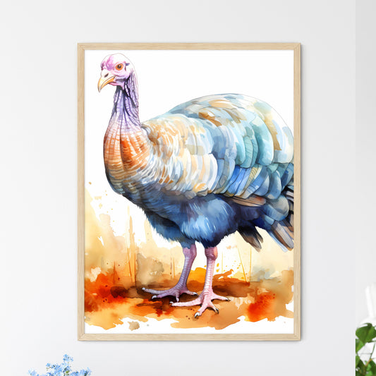 Watercolor Of A Turkey Art Print Default Title