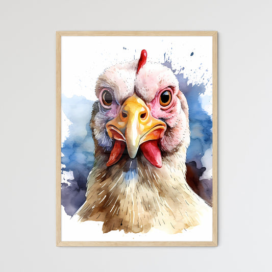 Watercolor Of A Chicken Art Print Default Title