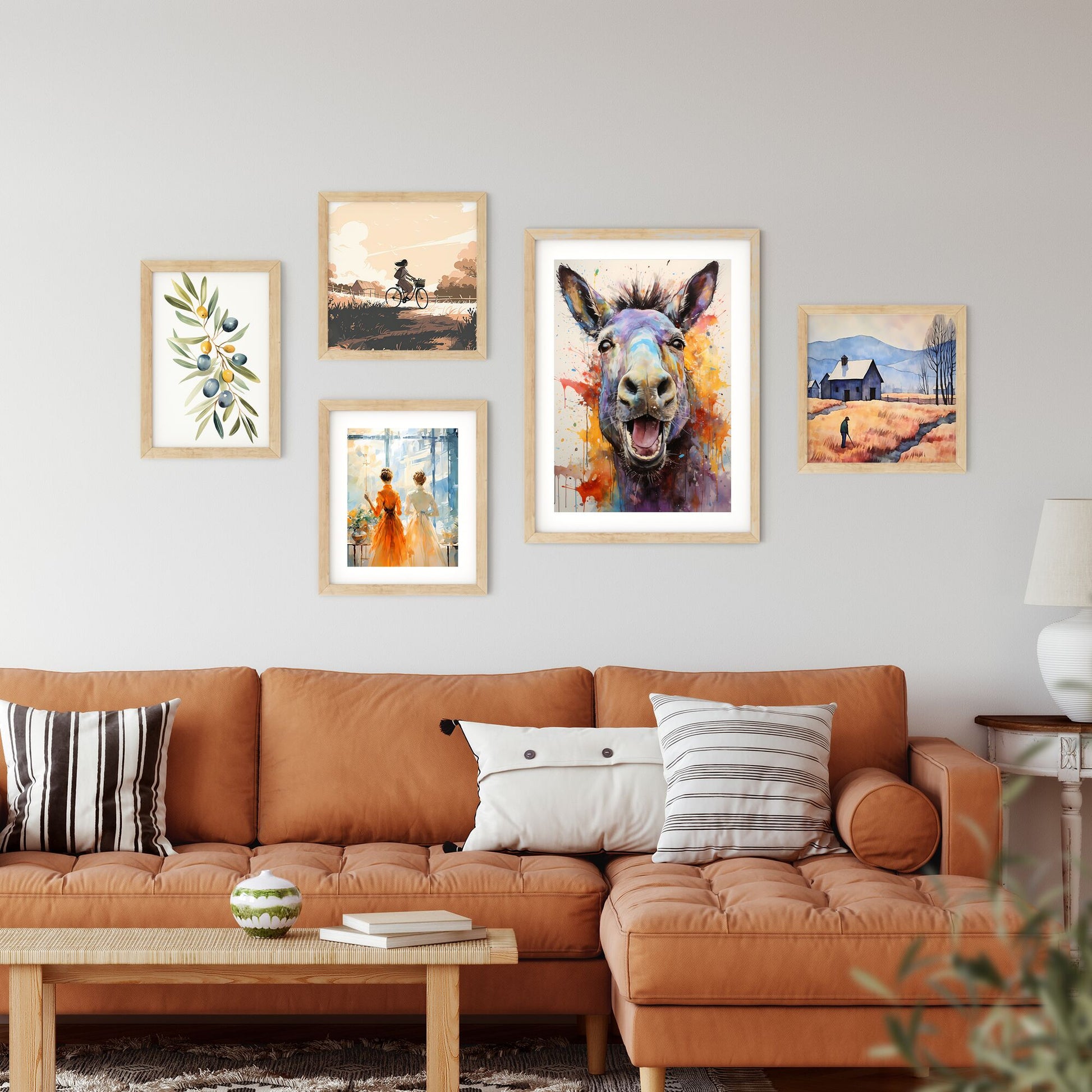 Painting Of A Donkey Art Print Default Title