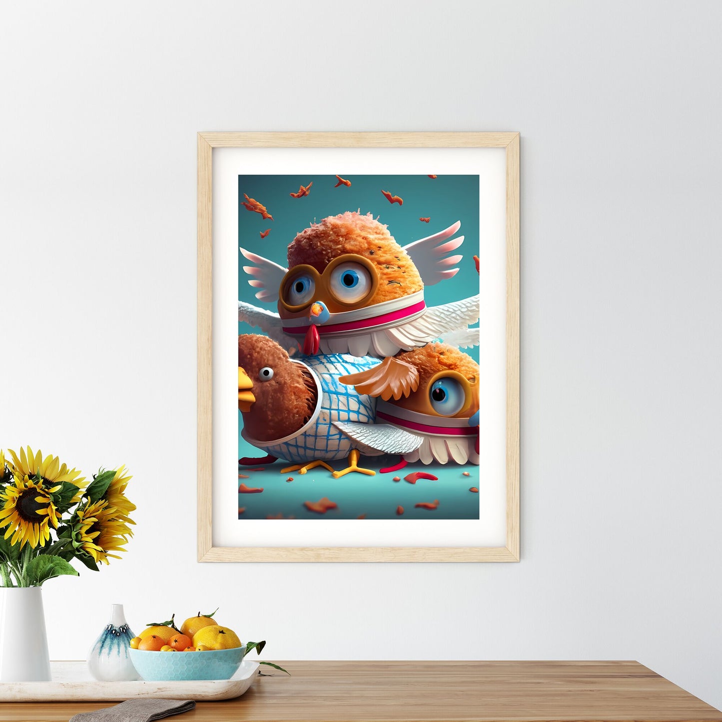 A Group Of Birds With Wings Art Print Default Title