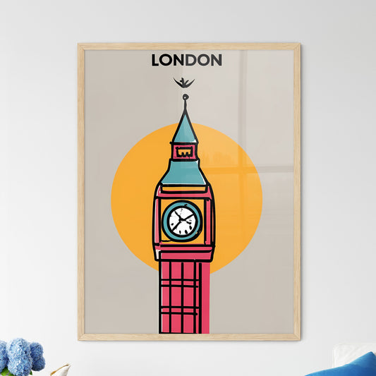 London, Big Ben - A Poster With A Clock Tower Art Print Default Title
