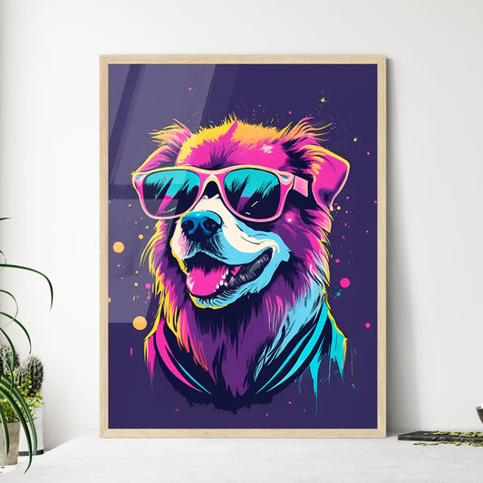 A Dog Wearing Sunglasses Art Print Default Title