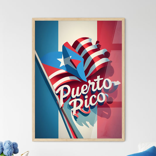 Puerto Rico - A Flag With A Flag And A Star Default Title