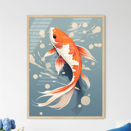 A Gold Fish Swimming In Water Default Title