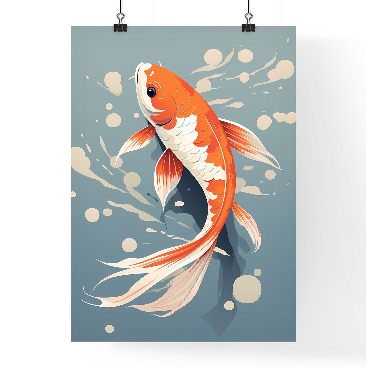 A Gold Fish Swimming In Water Default Title