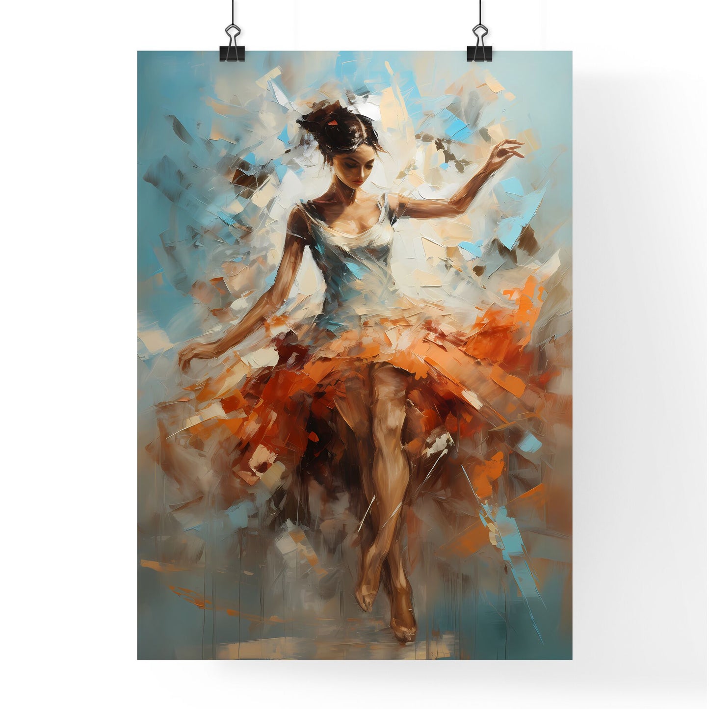 The Ballerina - A Painting Of A Woman In A Dress Default Title