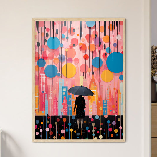 Fall - A Person Holding An Umbrella In Front Of A Colorful Wall Default Title
