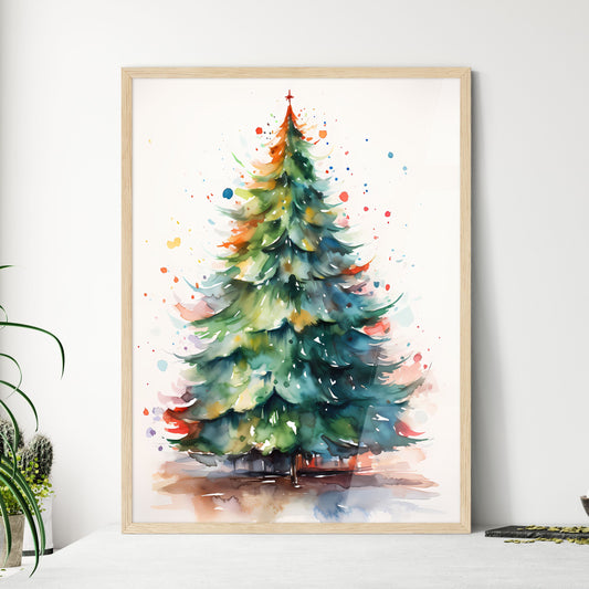 Holidays - A Watercolor Of A Christmas Tree Default Title