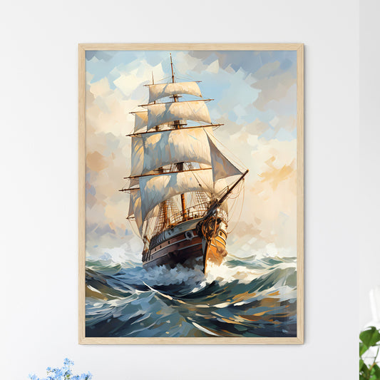 Exploration - A Painting Of A Ship In The Sea Default Title