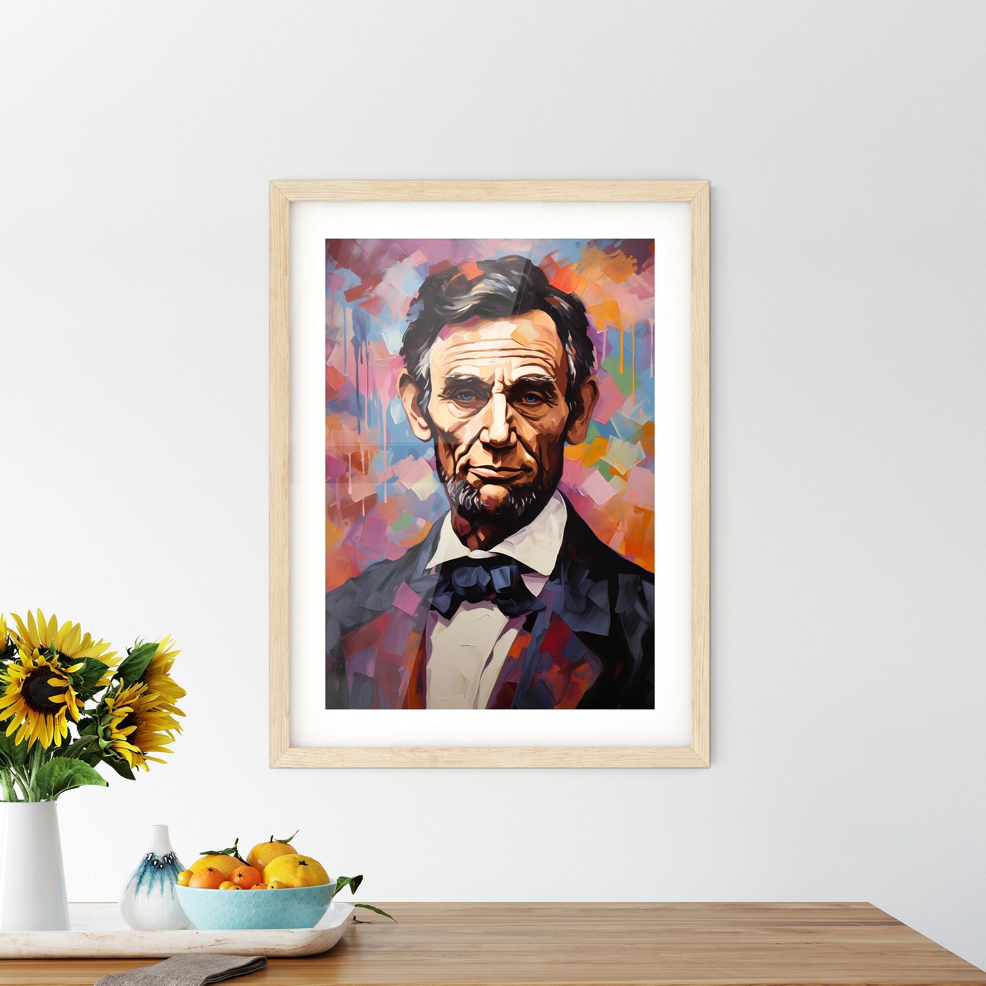 Abraham Lincoln - A Painting Of A Man Default Title