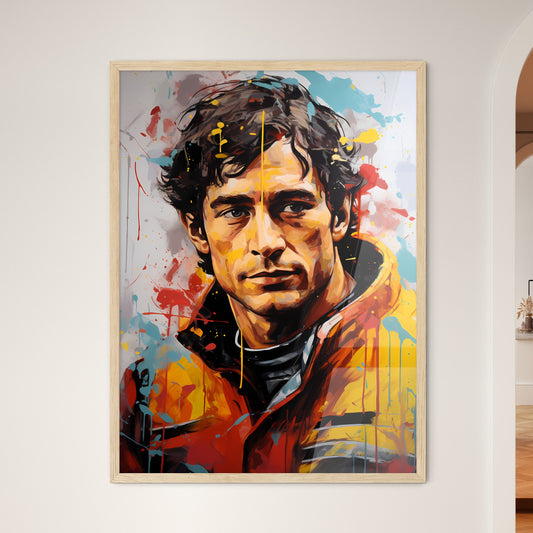 Aryton Senna - A Painting Of A Man Default Title