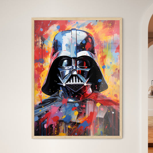Darth Vader - A Painting Of A Character With Paint Splatters Default Title