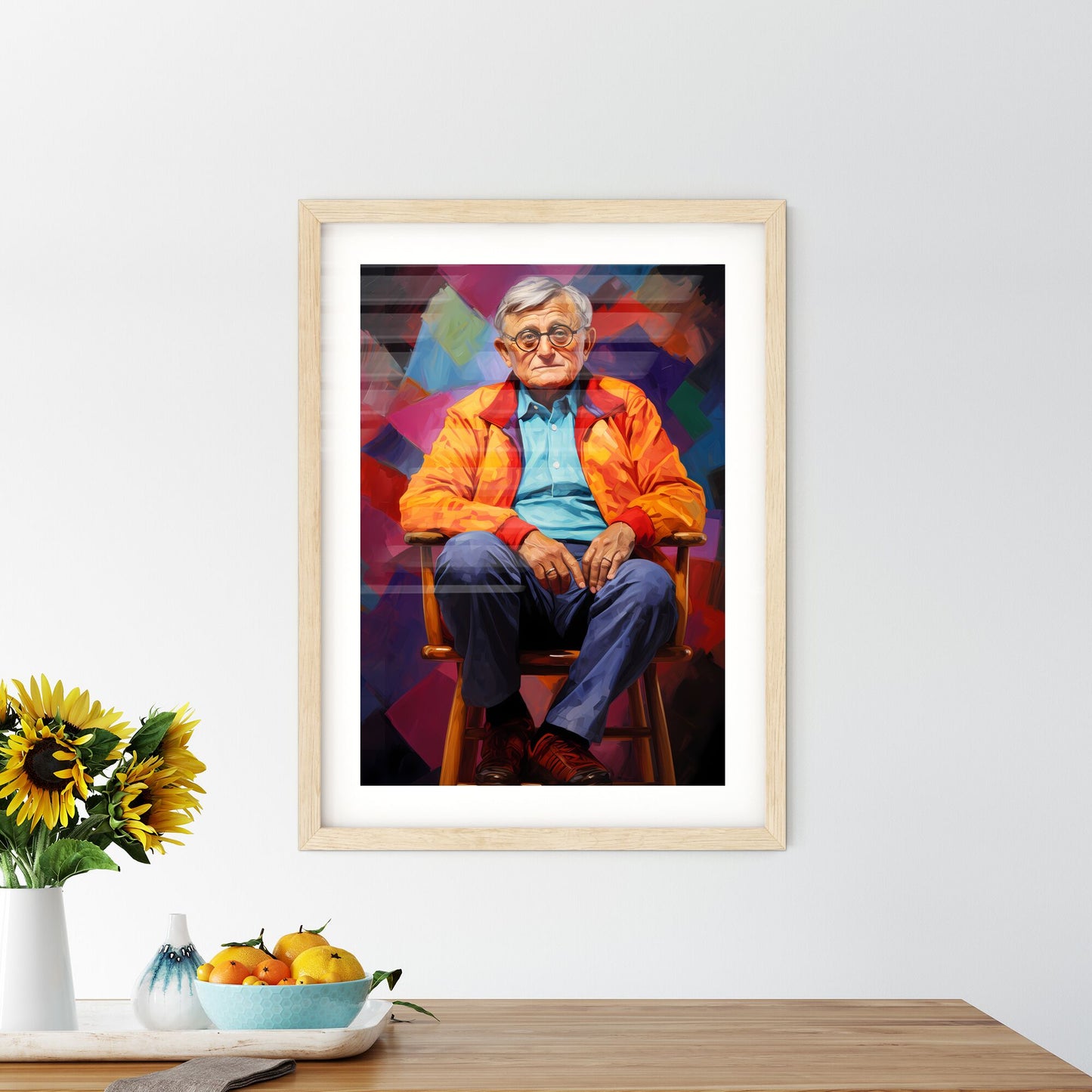 David Hockney - An Old Man Sitting In A Chair Default Title