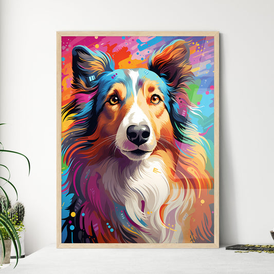 Lassie - A Dog With Colorful Background Default Title