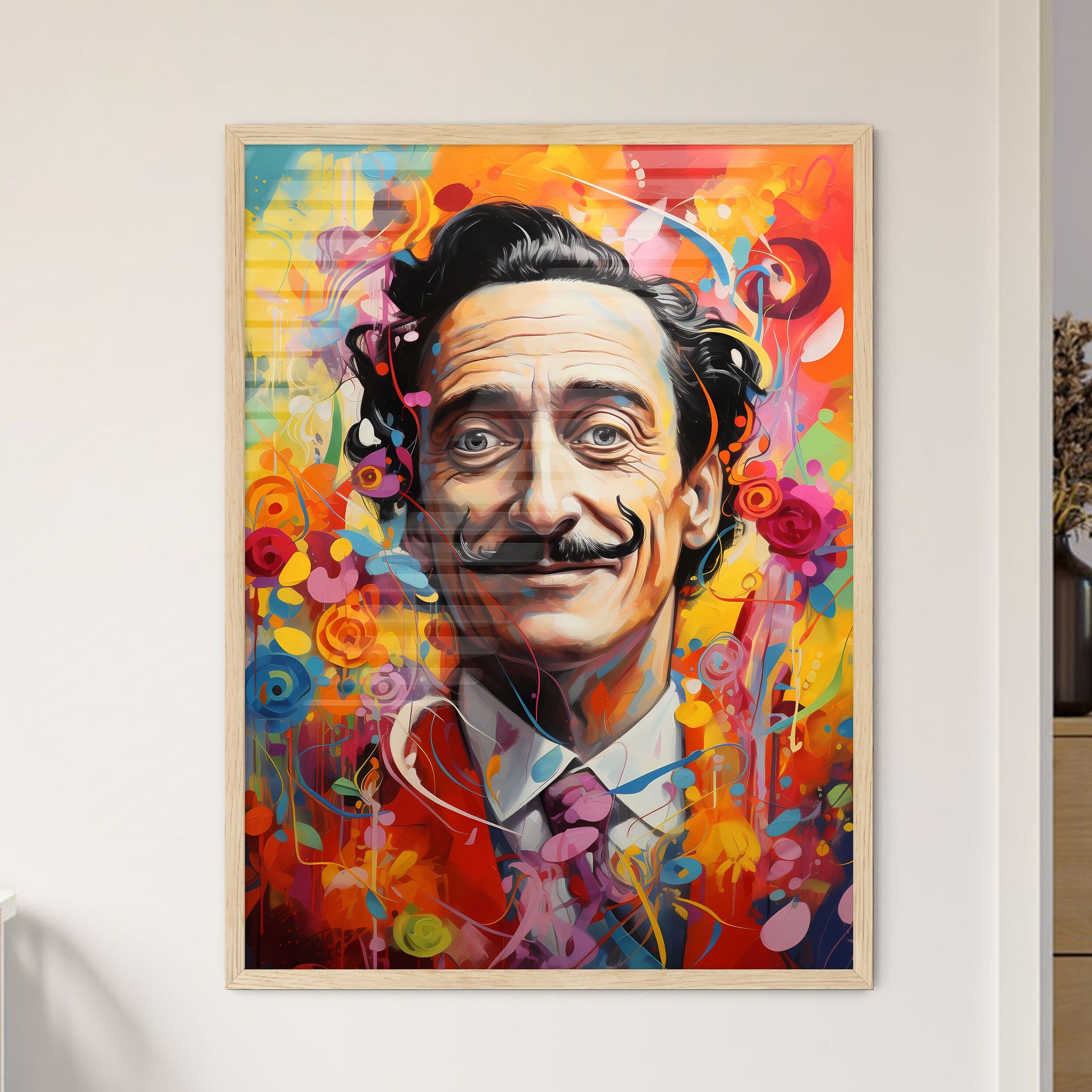 Salvador Dali - A Painting Of A Man With A Mustache Default Title