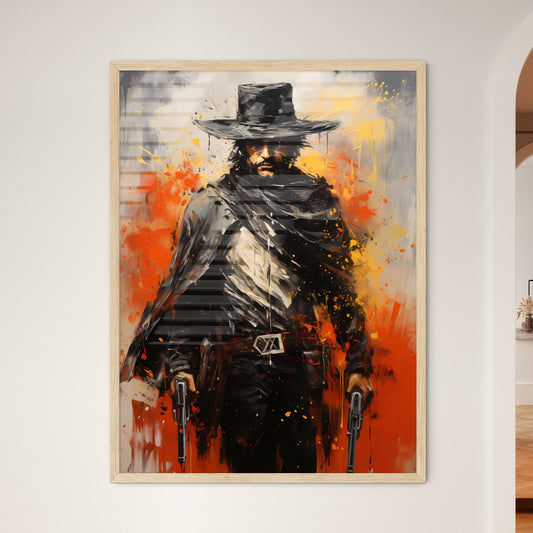 Zorro - A Painting Of A Man Holding Guns Default Title