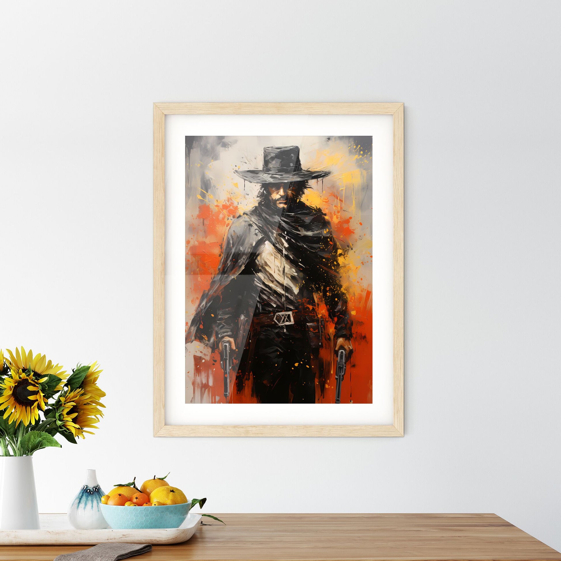 Zorro - A Painting Of A Man Holding Guns Default Title