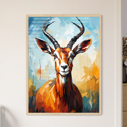 Endangered Bontebok Antelope - A Painting Of An Animal With Horns Default Title