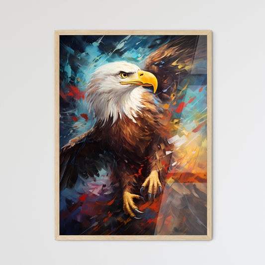 Flight Of Eagle Abstract Fantasy - A Painting Of An Eagle Default Title
