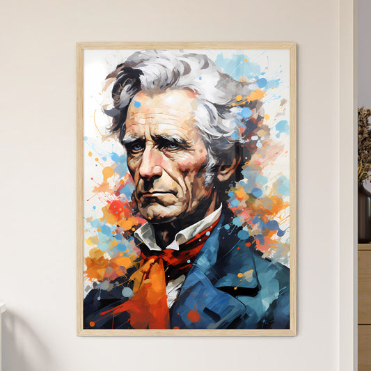Portrait Of Andrew Jackson - A Painting Of A Man With White Hair Default Title